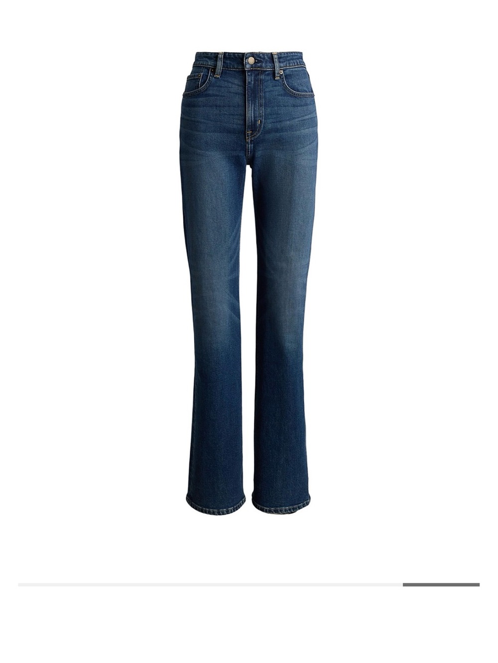 Women's Lauren,  High-Rise Dark Blue Flared Jeans. Size 2, inseam 28”